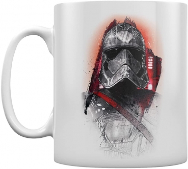 Star Wars the last jedi Tasse Captain Phasma Ansicht Tasse mit Konterfei Phasma und Henkel links